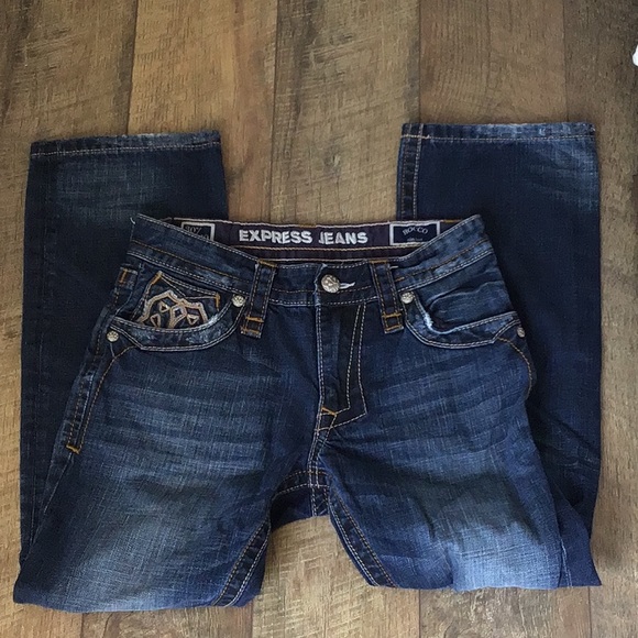 Express jeans Rocco slim boot 30w/30L - Picture 5 of 8